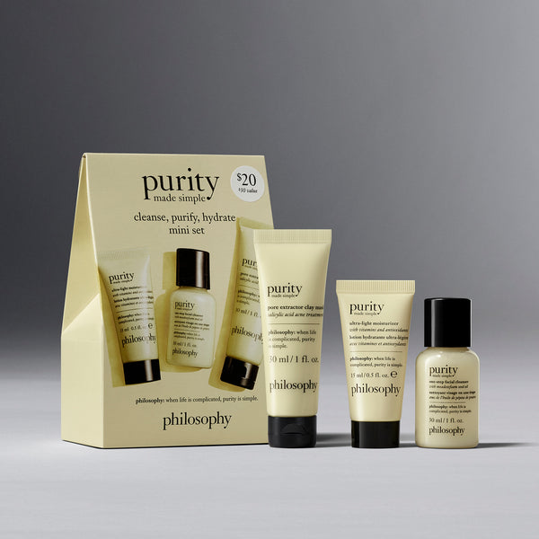 cleanse, purify, hydrate mini set