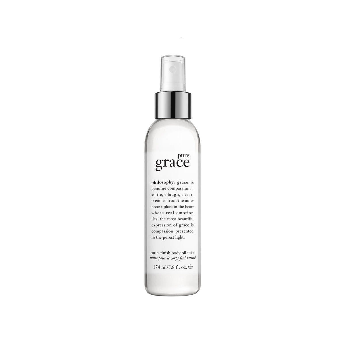 pure grace satin-finish body oil mist